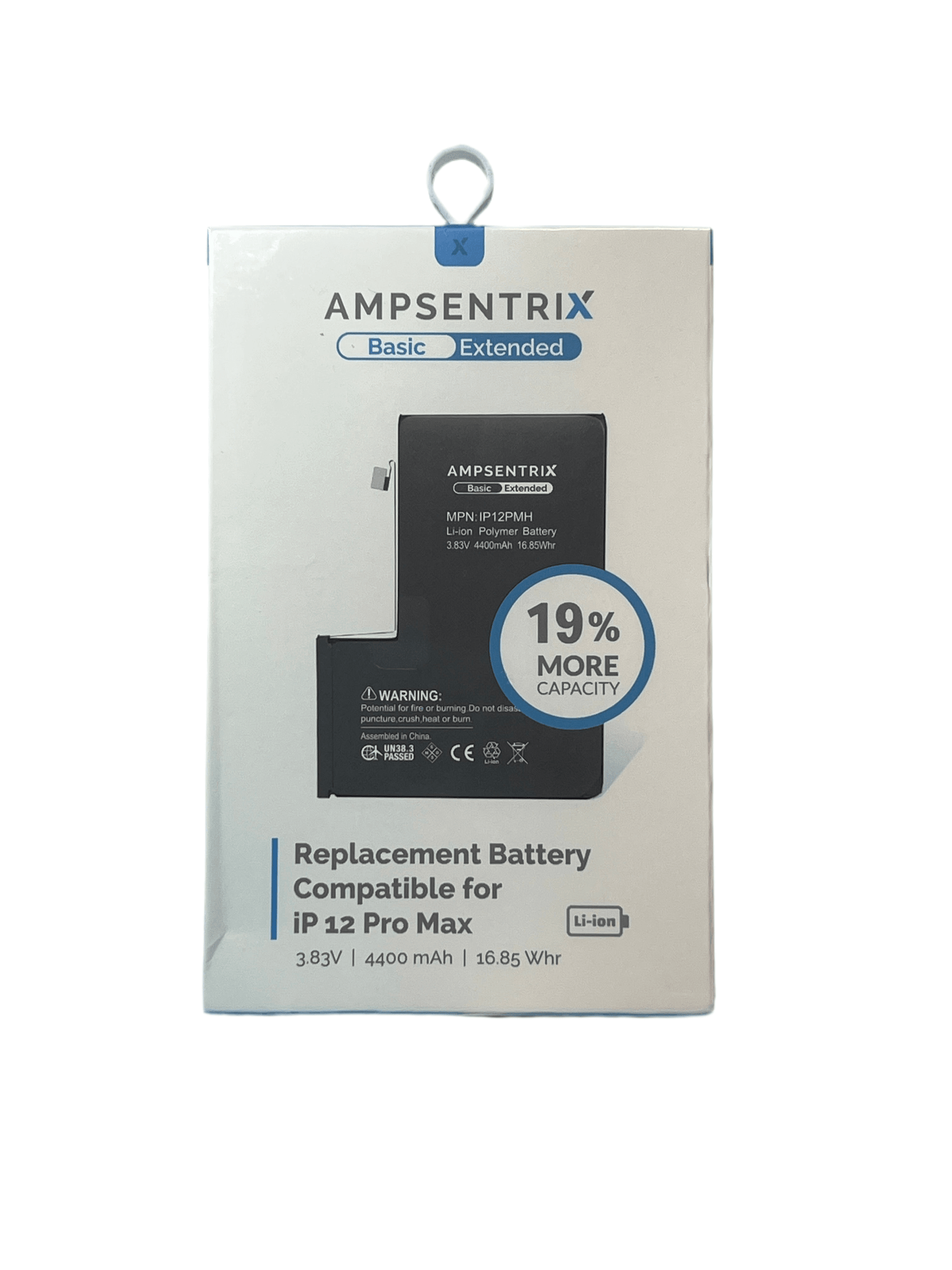 Bateria iPhone 12 Pro Max Ampsentrix Extended